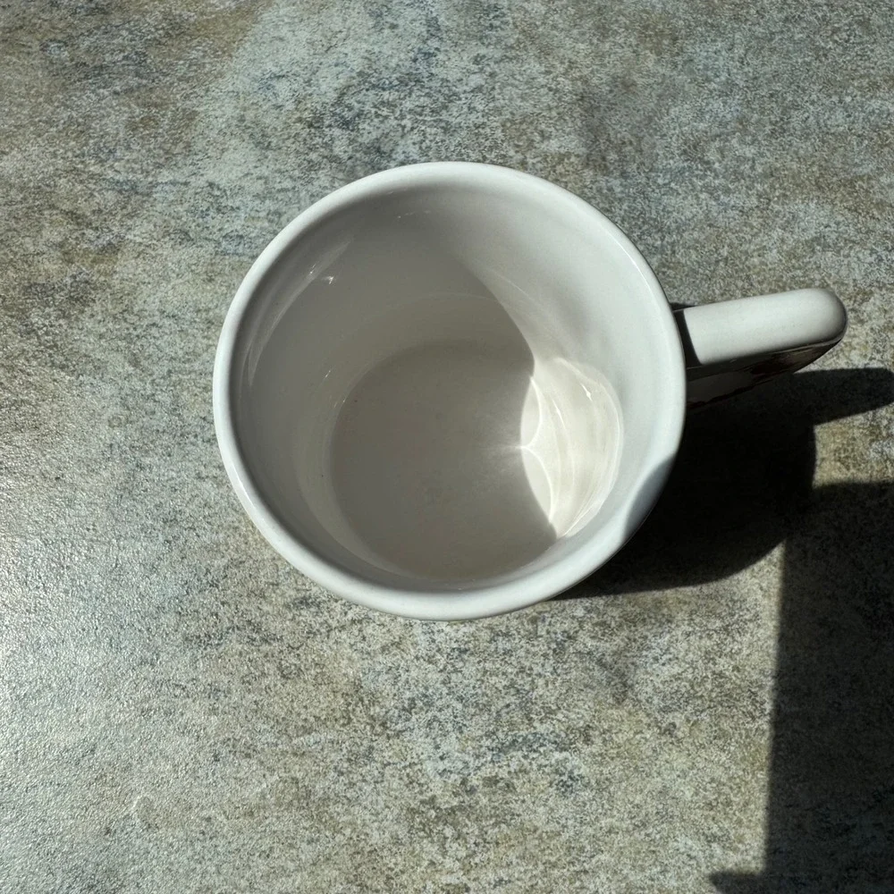 Vintage 90s Cherry Mug Cottagecore Floral Stoneware Farmhouse Kitchen Decor‎